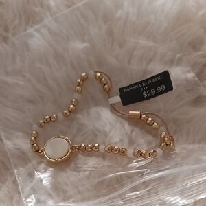 Banana Republic Gold Beaded Bracelet